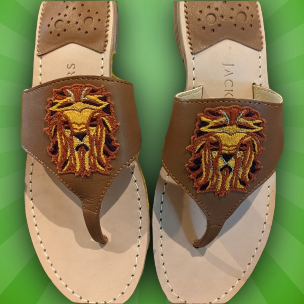 ⚜️Jack Rogers 🆕 Thong Sandals 7M Leo Collection